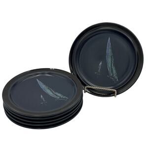 Vintage Salad Plates in Spinnaker by Noritake Set of 2